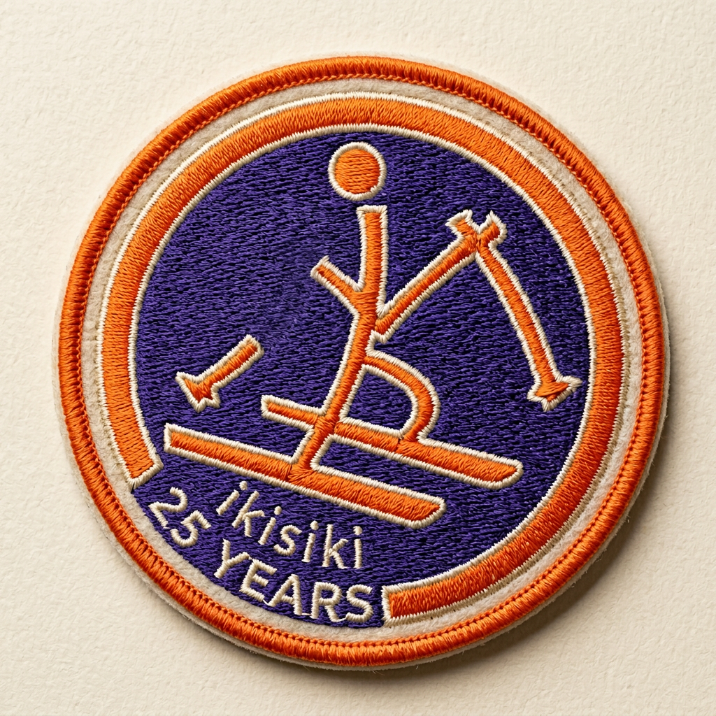 25 Years Embroidered Patch — ikiski 25 YEARS