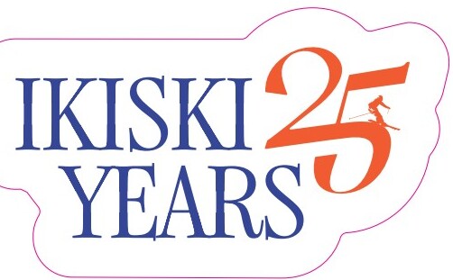 Stacked Wordmark Sticker — ikiski 25 YEARS